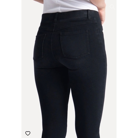 Betabrand Yoga Skinny Denim Jeans Washed Black - Picture 4 of 10